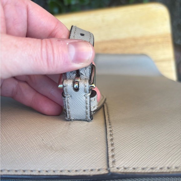 Project Bag! Bally Supra Light Gray Leather and Suede Tote - Picture 14 of 16